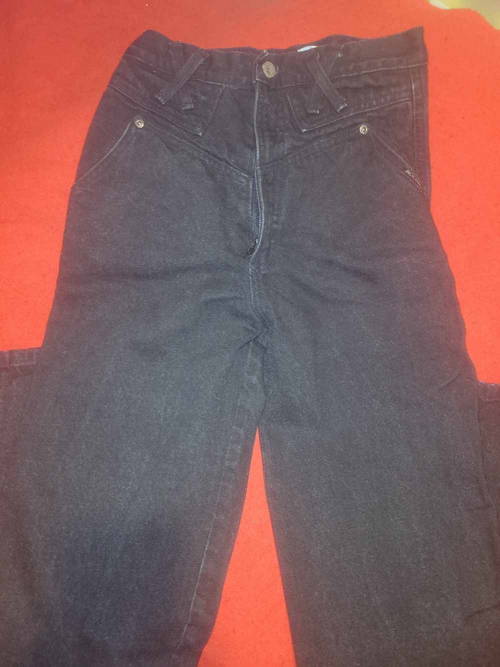 Vintage Rockie High-Rise Black Women's Jeans 28x36
